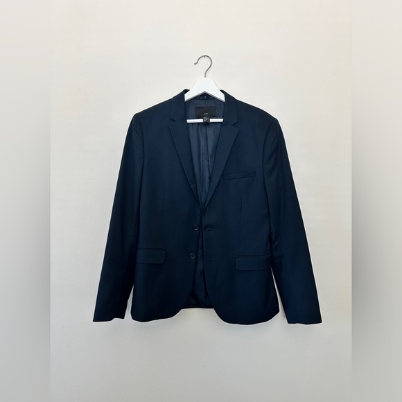 H&M Navy Blazer Slim Fit 36R - Picture 1 of 4